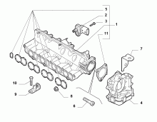 10255-010 INTAKE MANIFOLD AND BUTTERFLY CLIPS