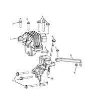 10003-010 ENGINE  SUPPORT