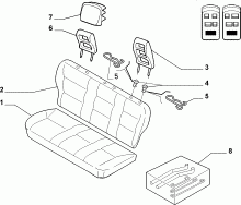 70613/00 REAR SEAT
