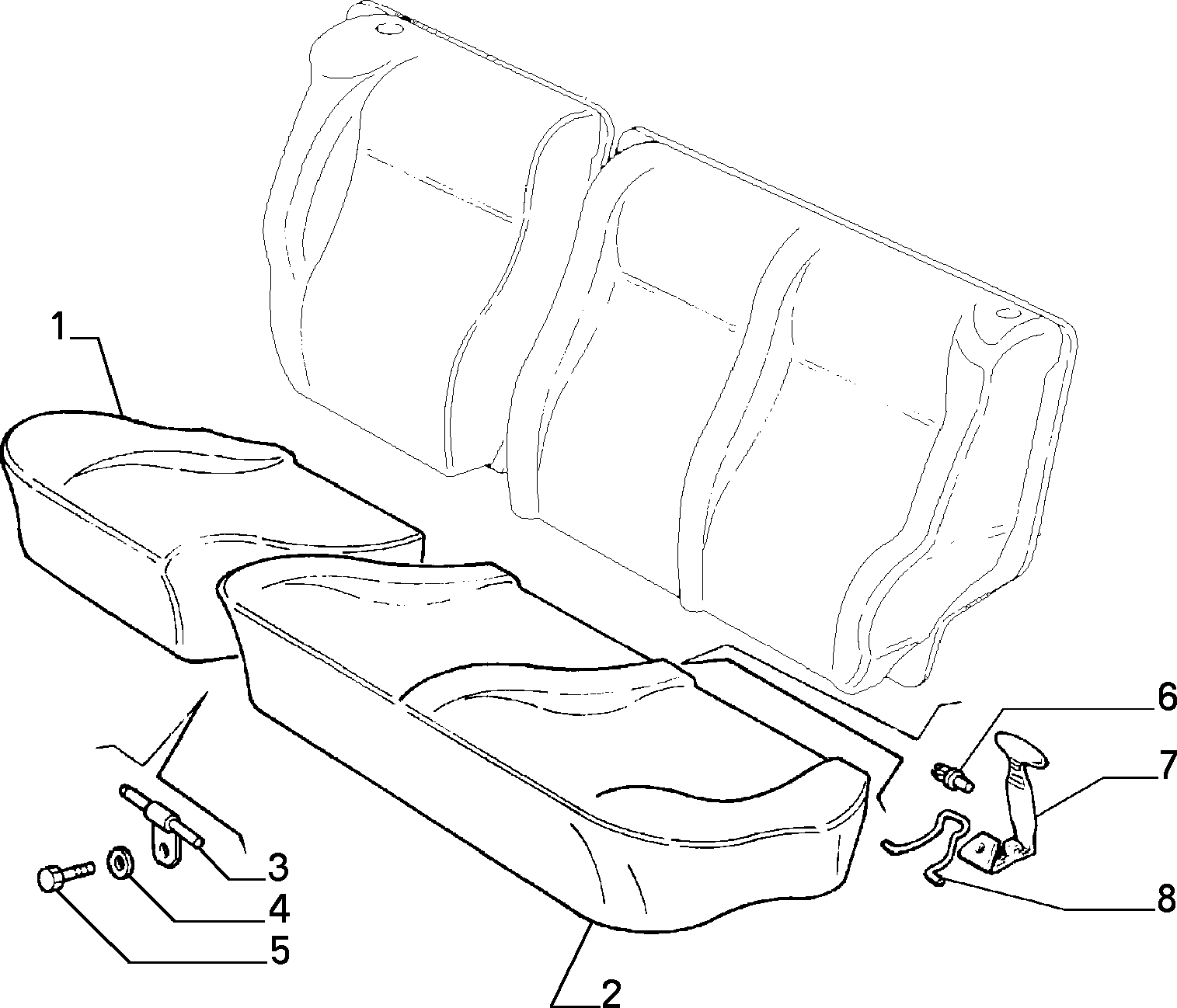 70613/01 REAR SEAT