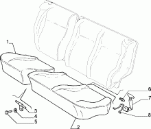 70613/01 REAR SEAT