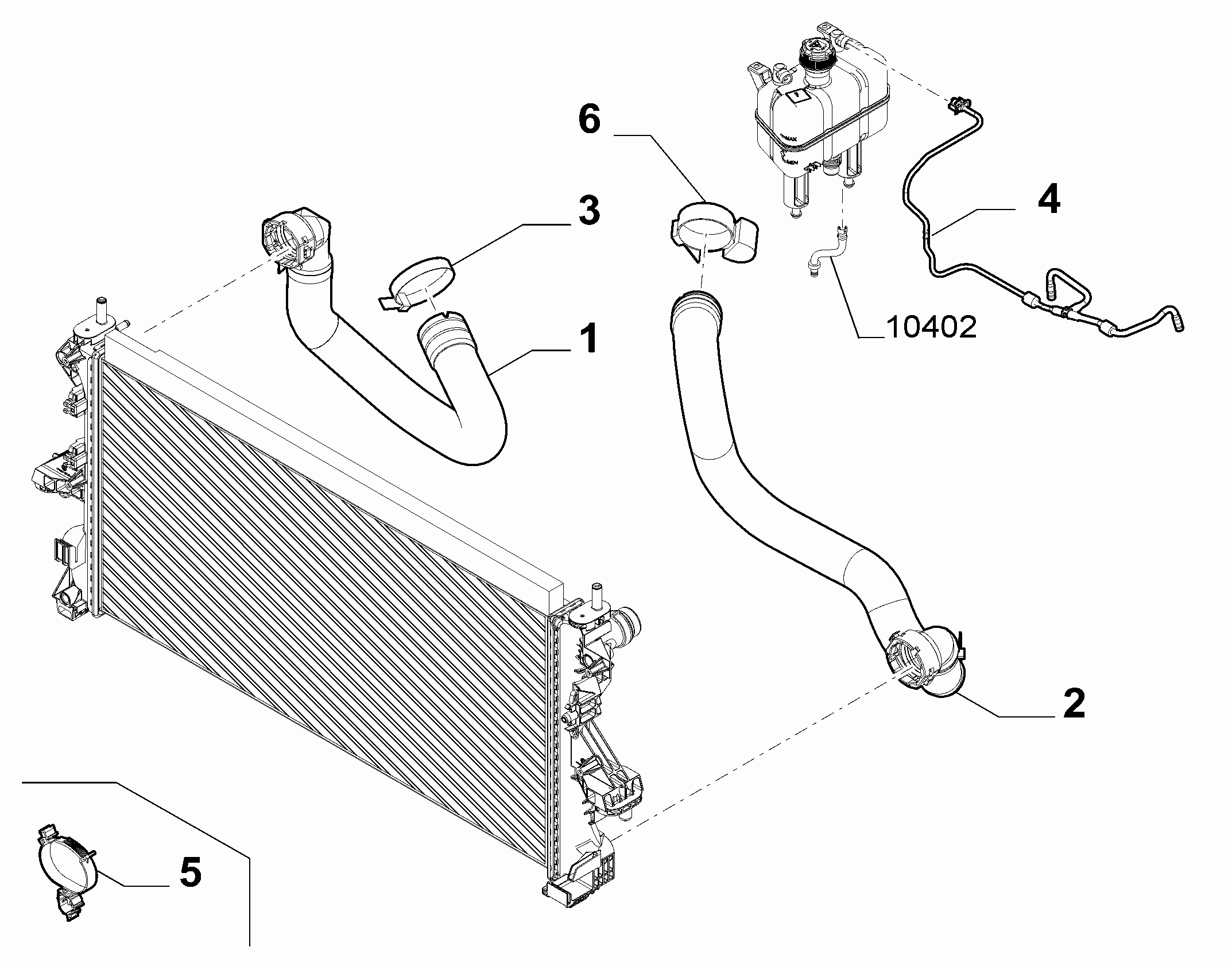 10401-030 RADIATOR PIPING
