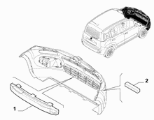 70726-030 FRONT BUMPER THRUST