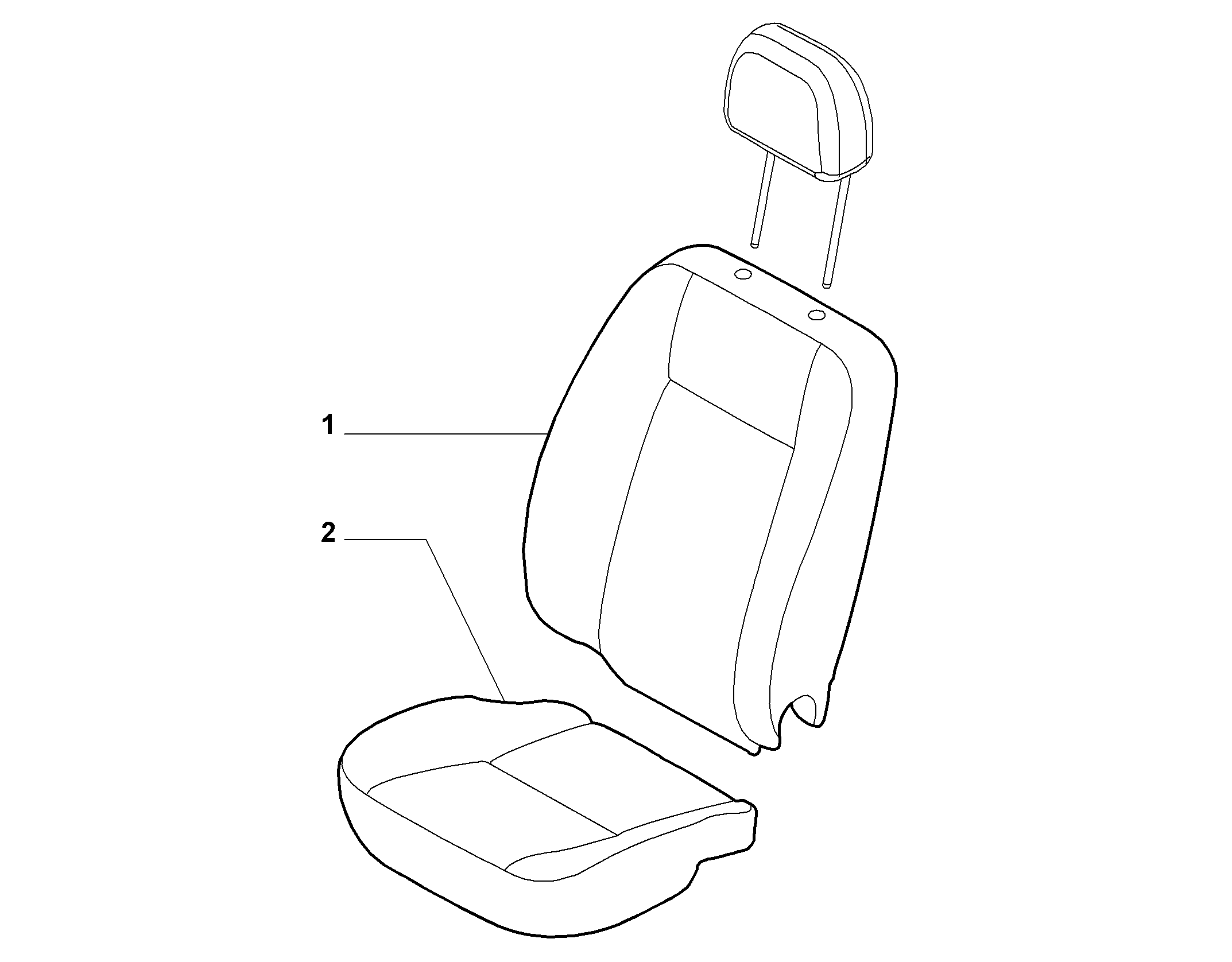 70601-010 FRONT SEAT PADDING