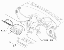 70502-020 DASHBOARD INSTRUMENT HOLDER DIALS