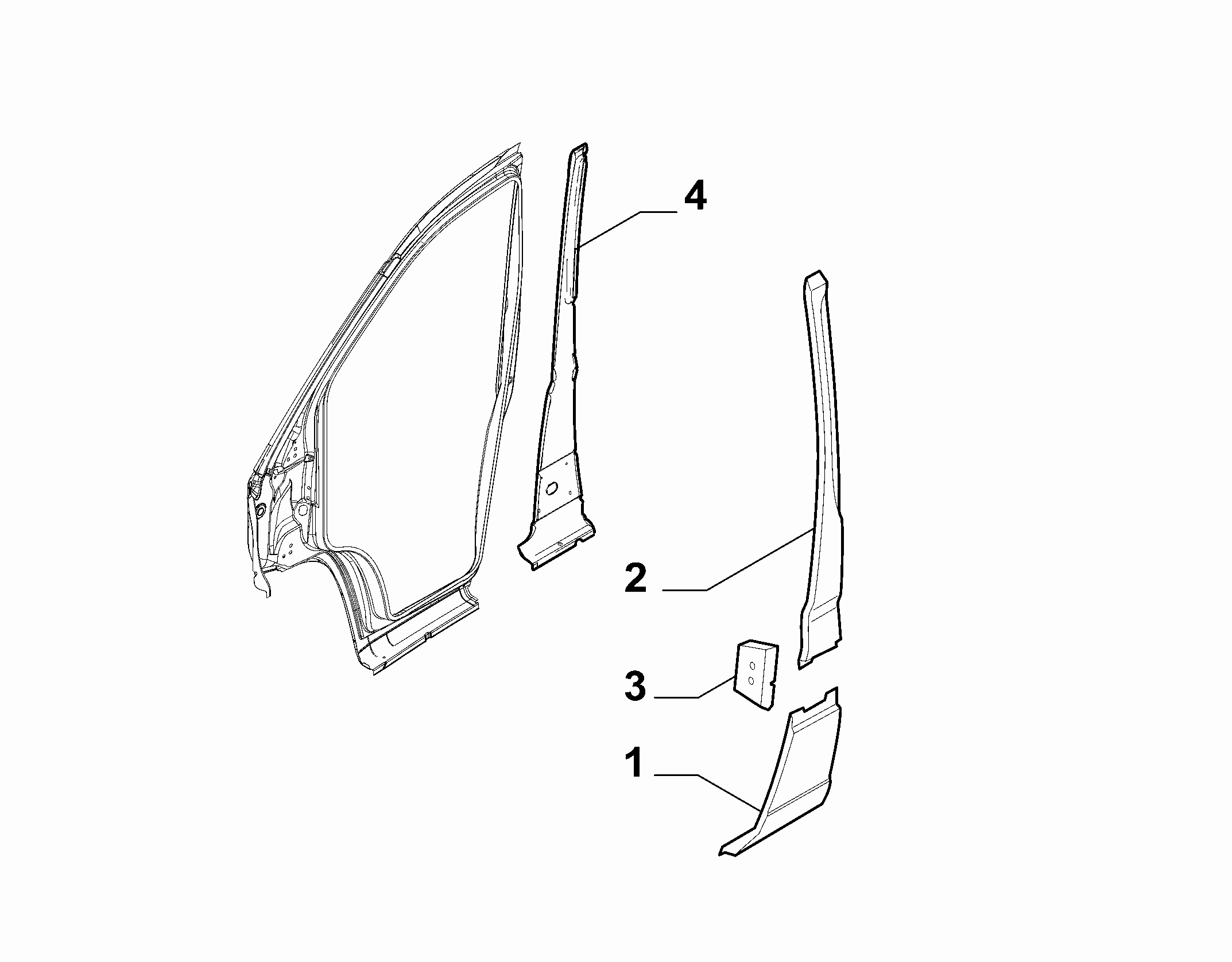 70019-010 EXTERNAL SIDE FRAME
