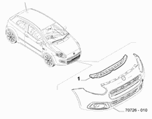 70726-030 FRONT BUMPER THRUST