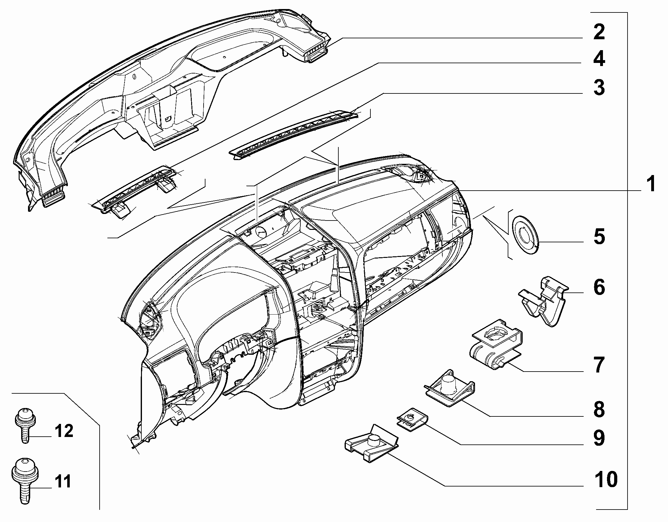 70502-010 DASHBOARD INSTRUMENT HOLDER