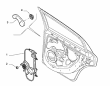 70136-040 REAR DOOR WINDOW