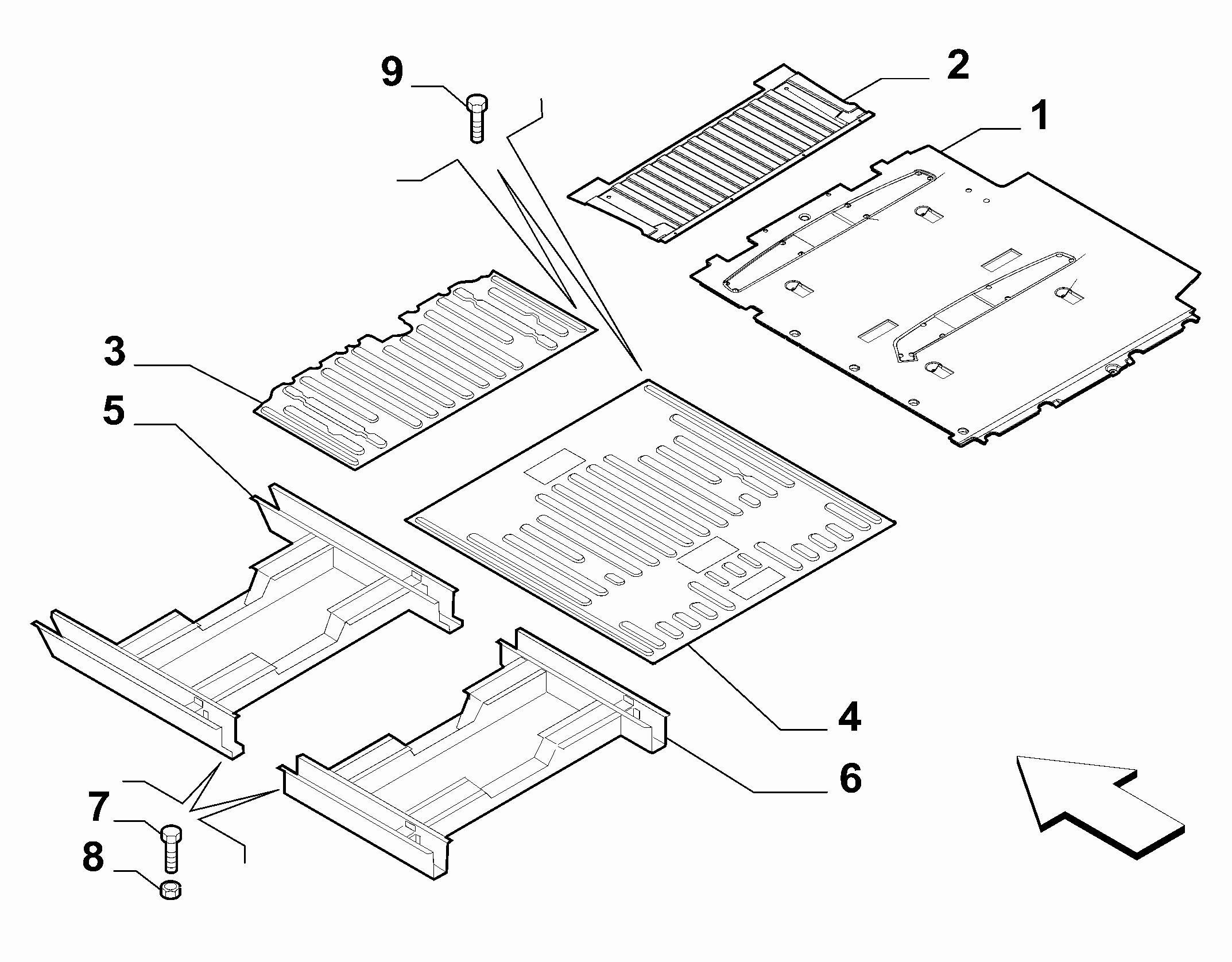 70521-012 REAR MATS