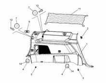 70526-010 BAG STORAGE INTERNAL SIDE LINING
