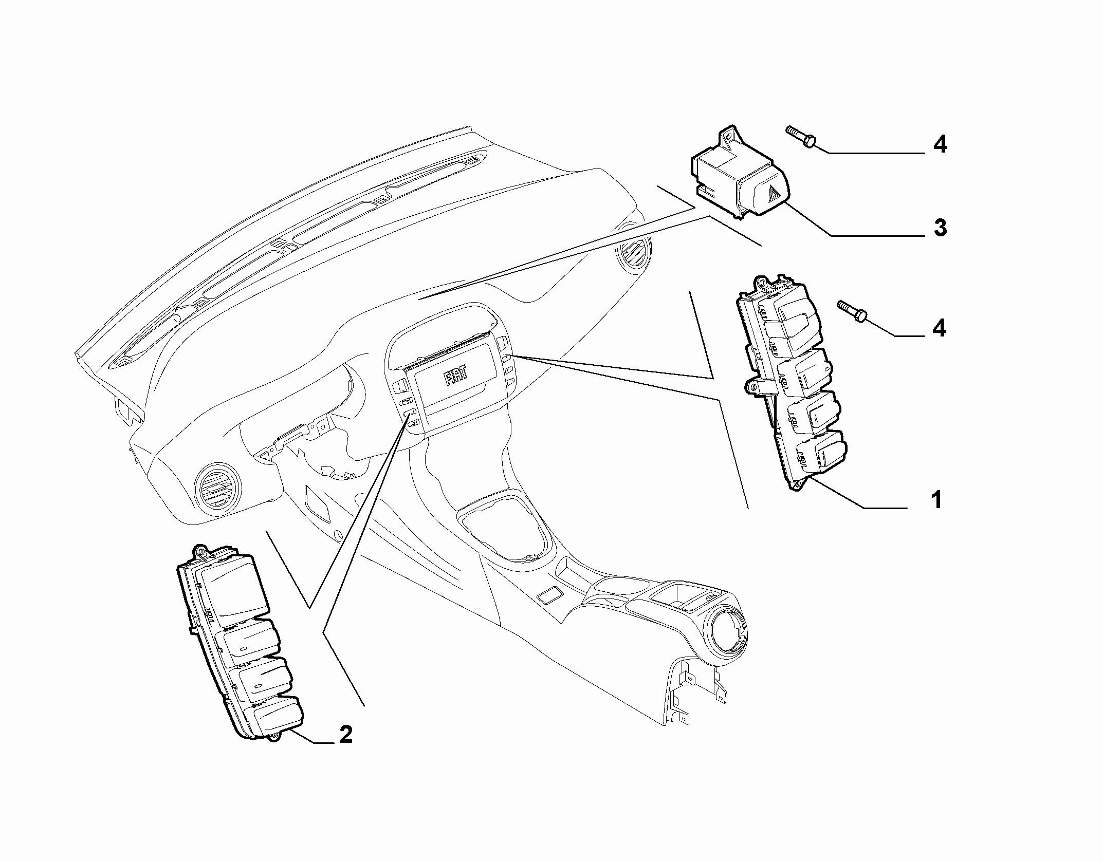55503-020 DASHBOARD SWITCH