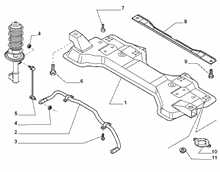 44301-030 CROSS ARM AND TORSION BAR