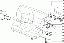 70613/00 REAR SEAT 