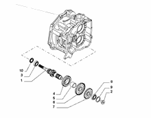 21215-010 PRIMARY SHAFT AND GEAR LEAD