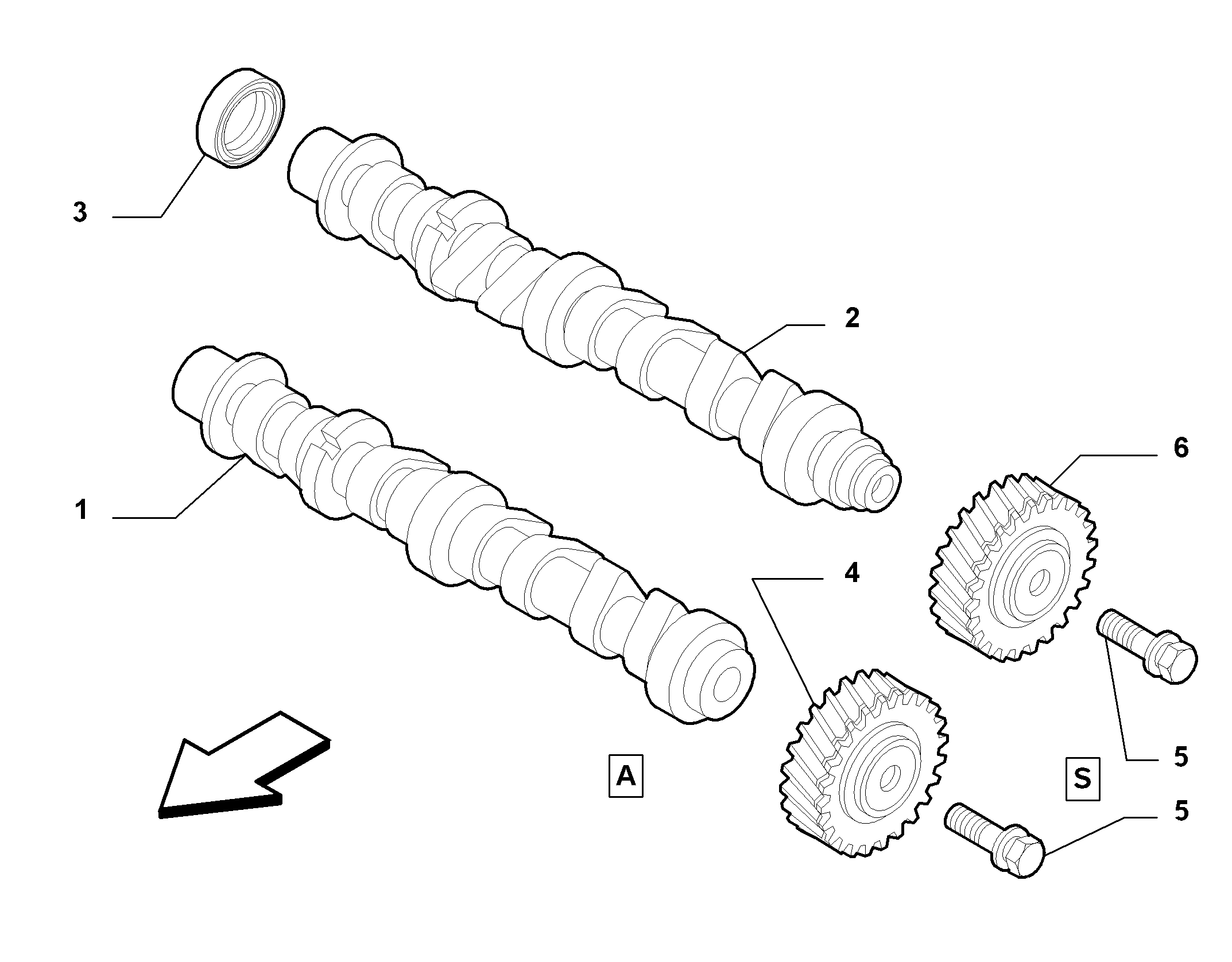 10107-010 CRANKSHAFT AND GEAR TIMING SYSTEM