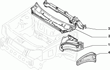 70002/10 КУЗОВ, РАМЫ (ПЕРЕДНЯЯ ЧАСТЬ)