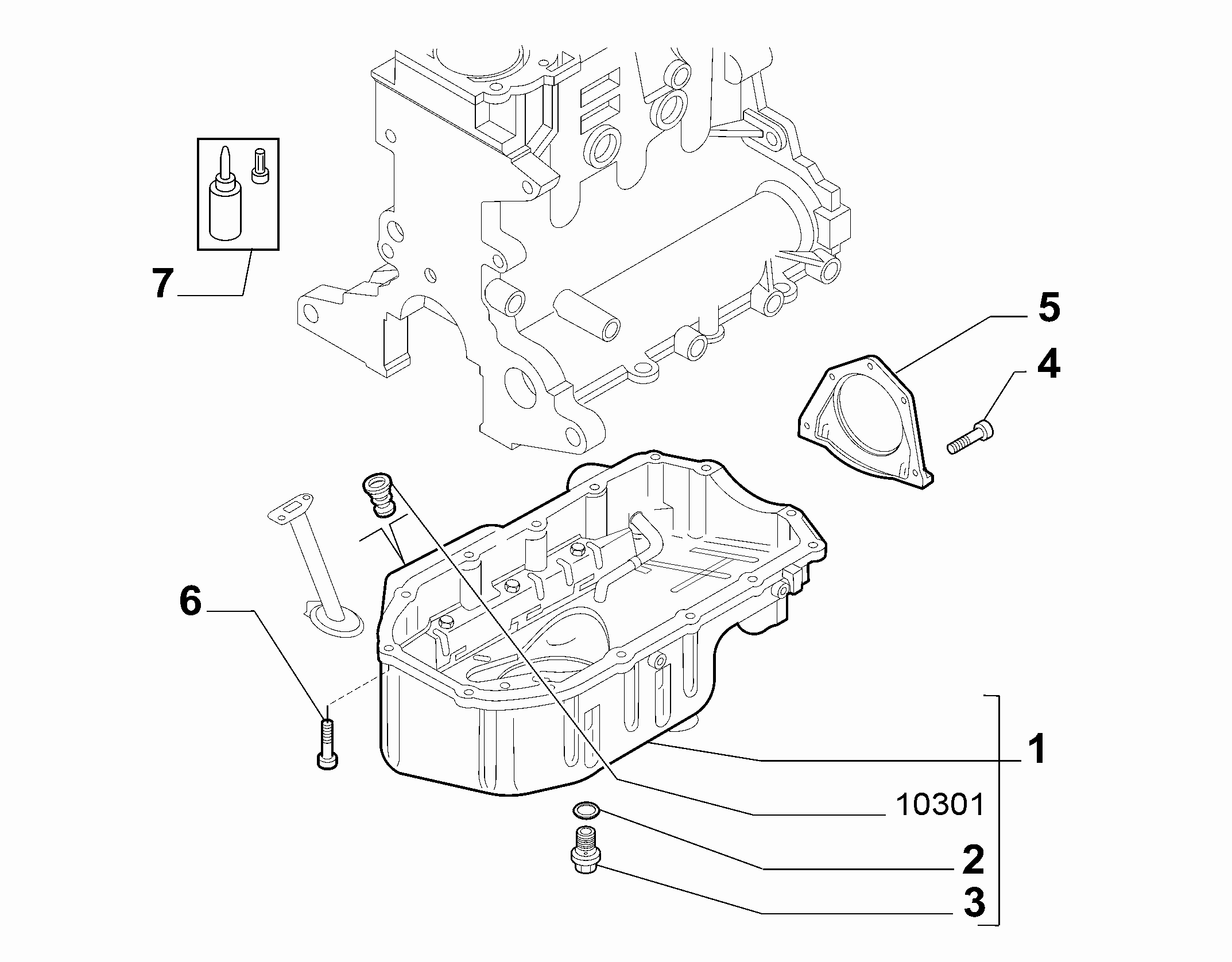 10102-010 OIL CAP AND FLOOR PANEL COVER