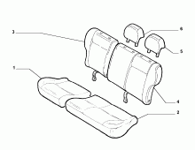 70615/60 REAR SEAT LINING
