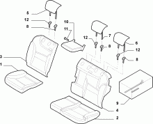 70615/13 REAR SEAT LINING
