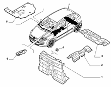 70522-020 PASSENGER COMPARTMENT INSULATION AND PADDING