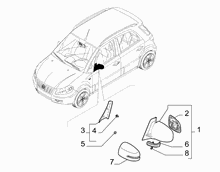 70740-020 WING MIRRORS