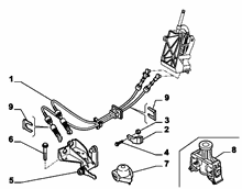 21221-020 GEAR STICK FLEX SHAFT