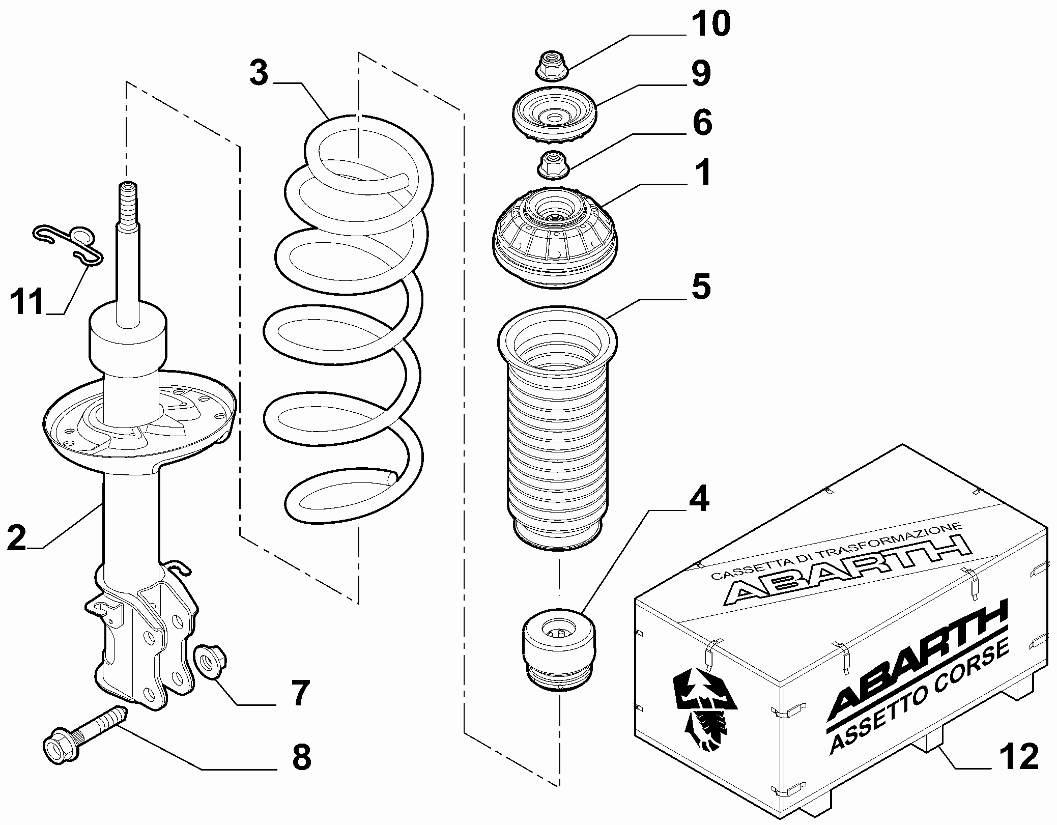 44301-020 SHOCK ABSORBERS AND LEAF SPRINGS