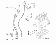 10301-060 DIP STICK, CAP, TRANSMITTER AND PRESSURE ROD