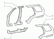 70019/00 КУЗОВ, ОБЛИЦОВКИ (ЦЕНТРАЛЬНАЯ ЧАСТЬ) 