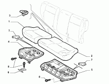 70613/01 REAR SEAT