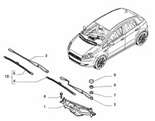 55514-010 WIPERS - ARM, BRUSHES AND MOTOR
