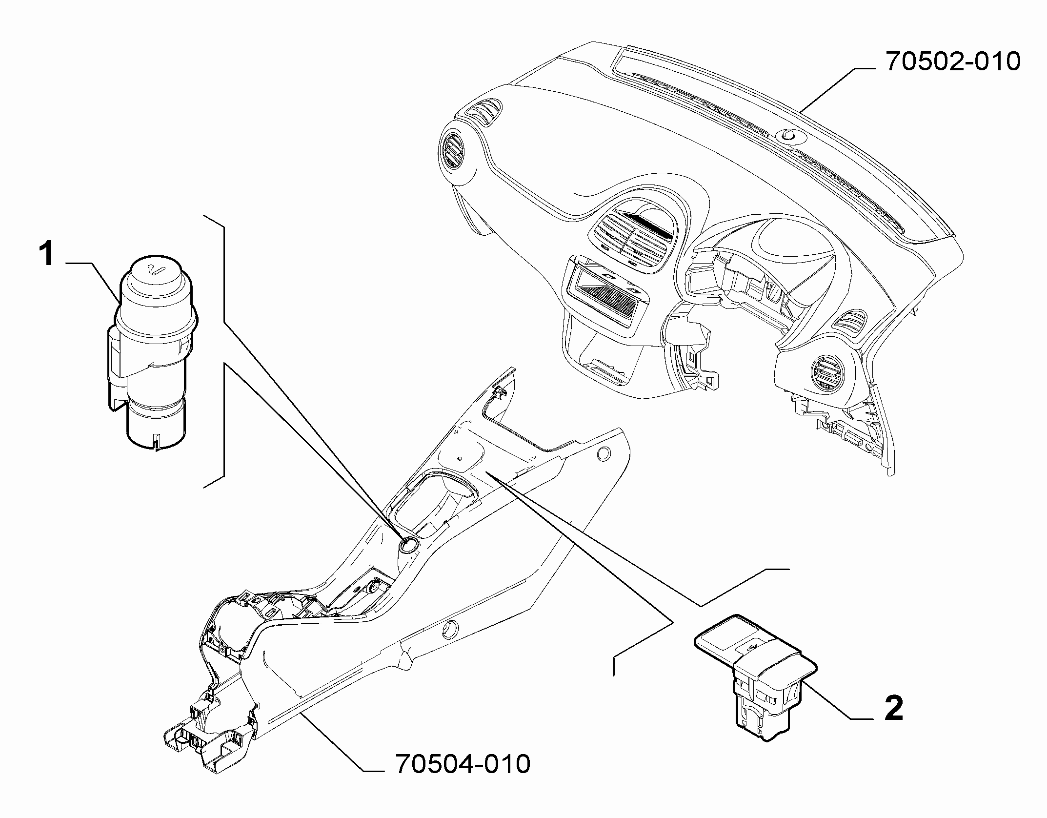 70504-030 ASHTRAY AND ACCESSORIES