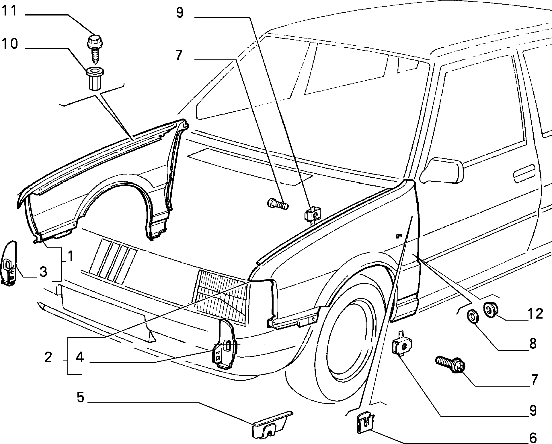70018/00 КУЗОВ, ОБЛИЦОВКИ (ПЕРЕДНЯЯ ЧАСТЬ) 