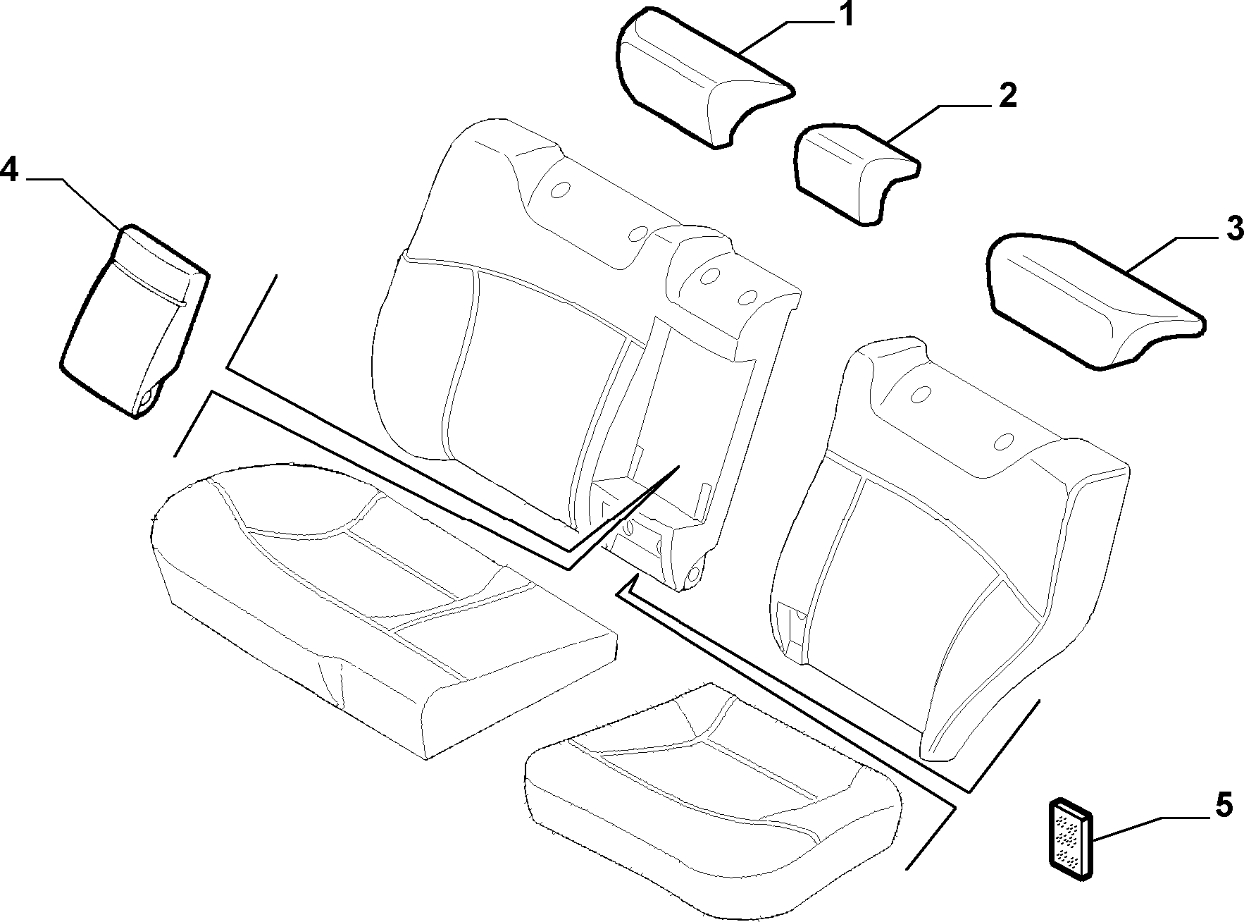 70615/02 REAR SEAT LINING