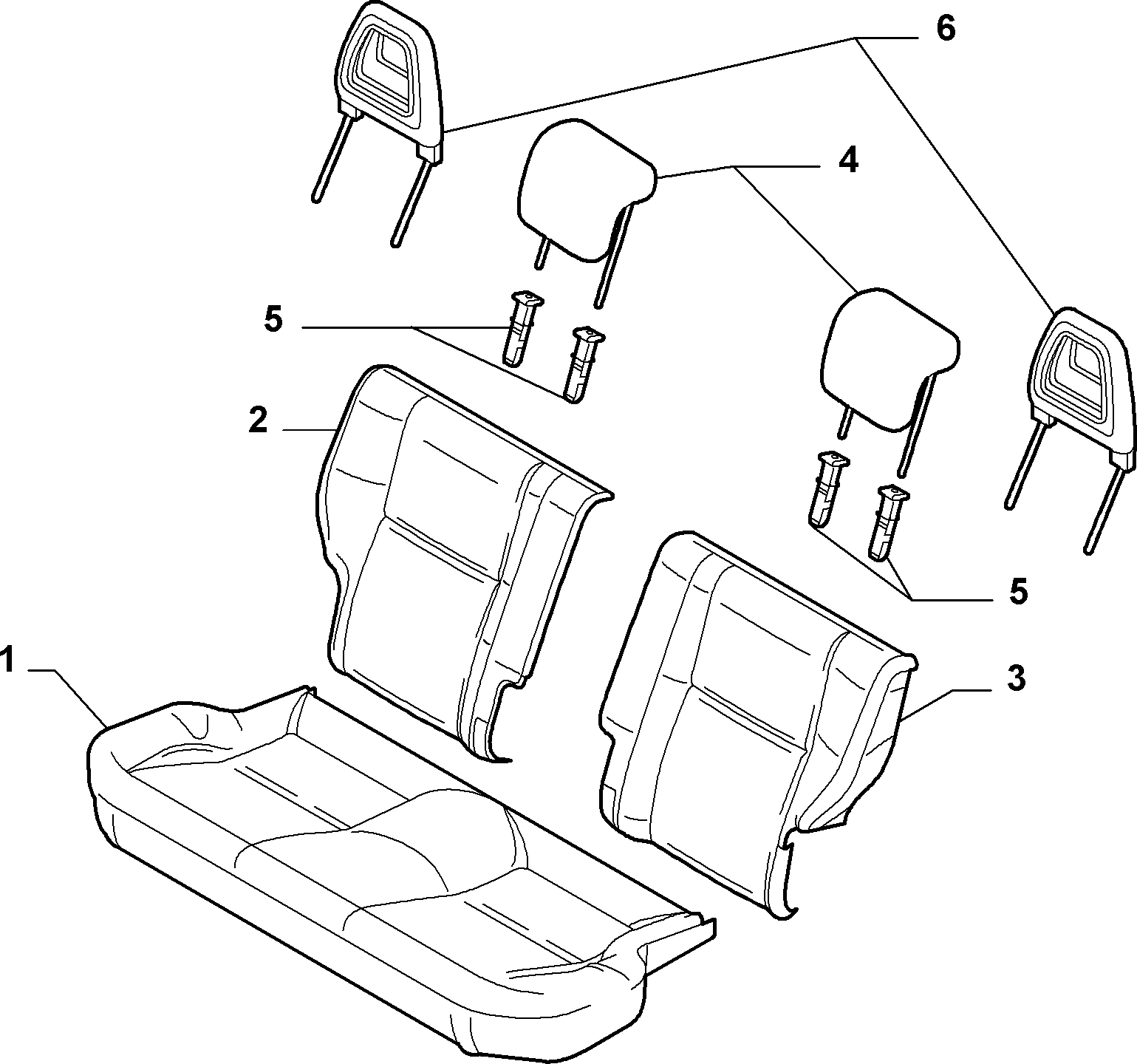 70615/06 REAR SEAT LINING