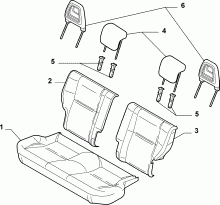 70615/06 REAR SEAT LINING