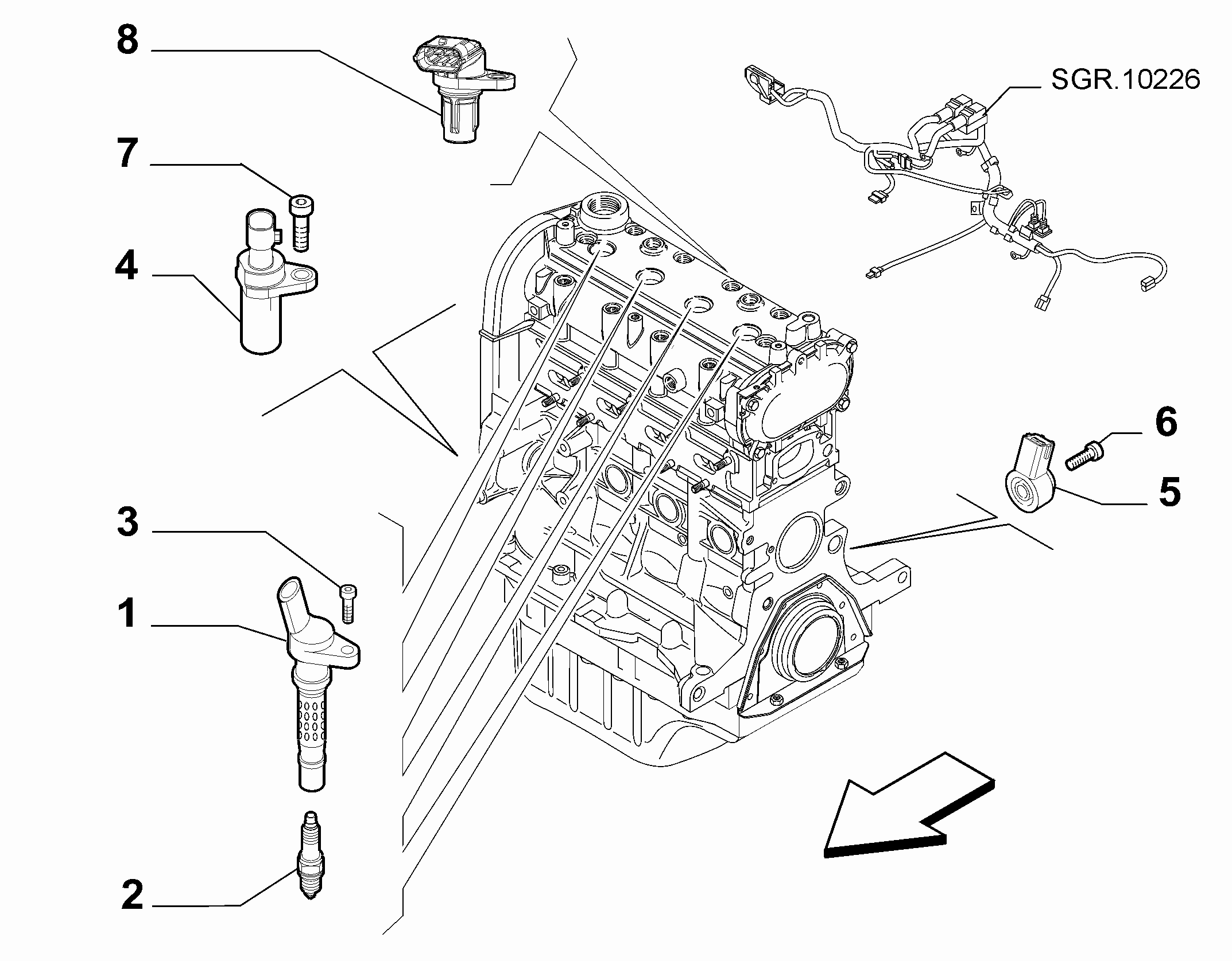 55101/15 ЗАЖИГАНИЕ ДВИГАТЕЛЯ 