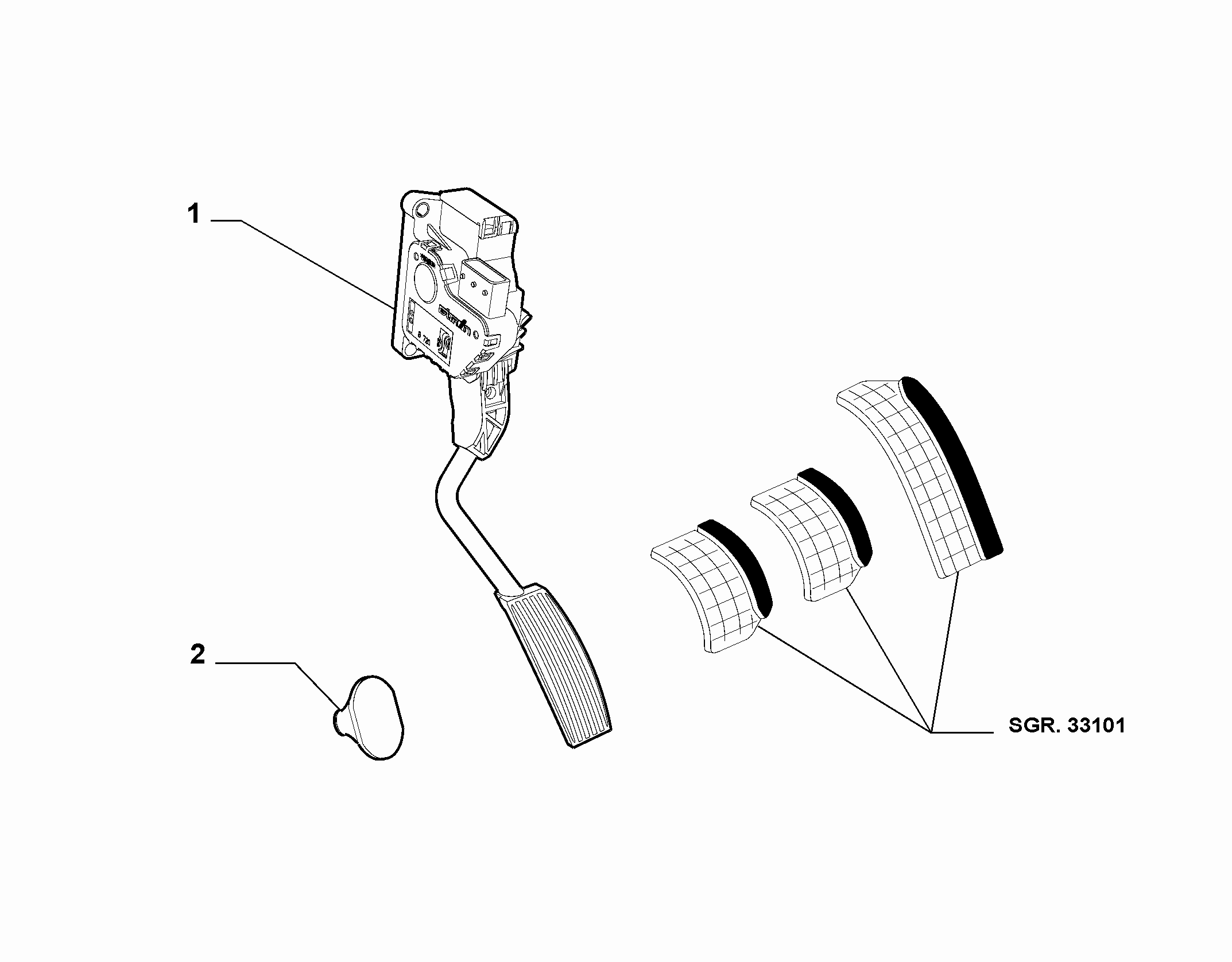 10222-010 ACCELERATOR PEDAL COMMAND