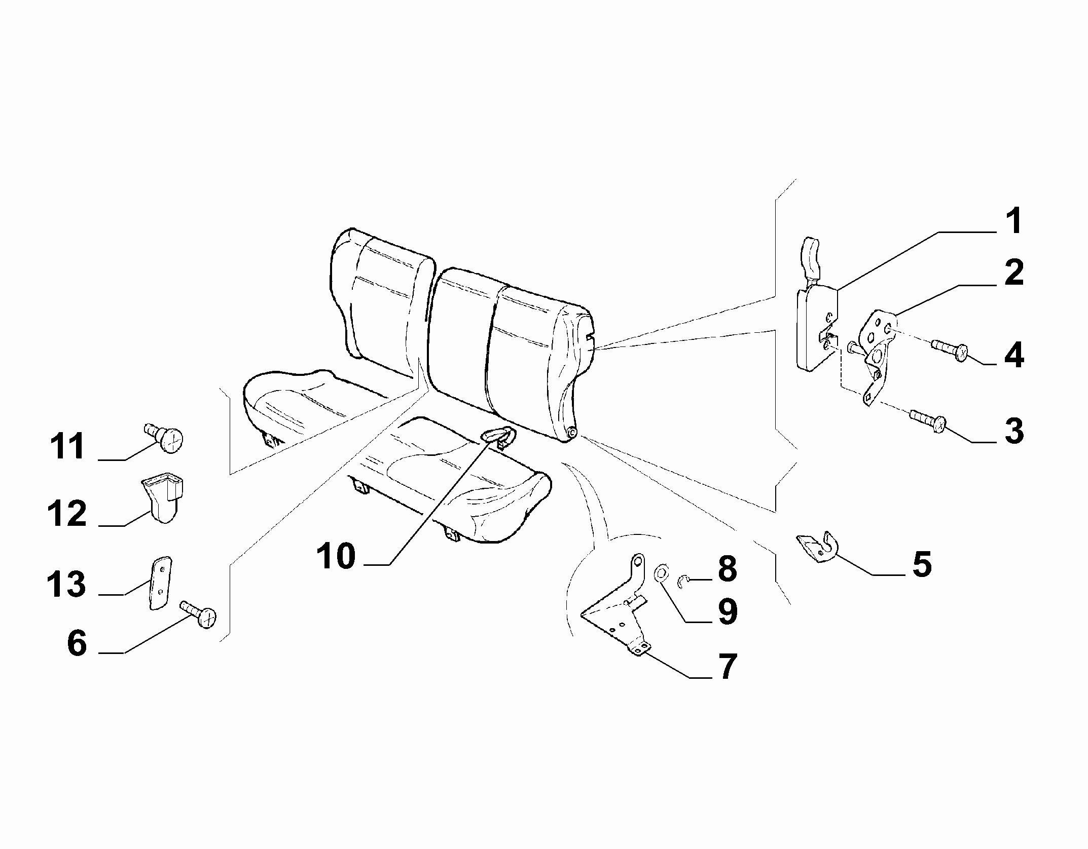 70613/06 REAR SEAT