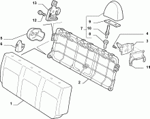 70613/00 REAR SEAT