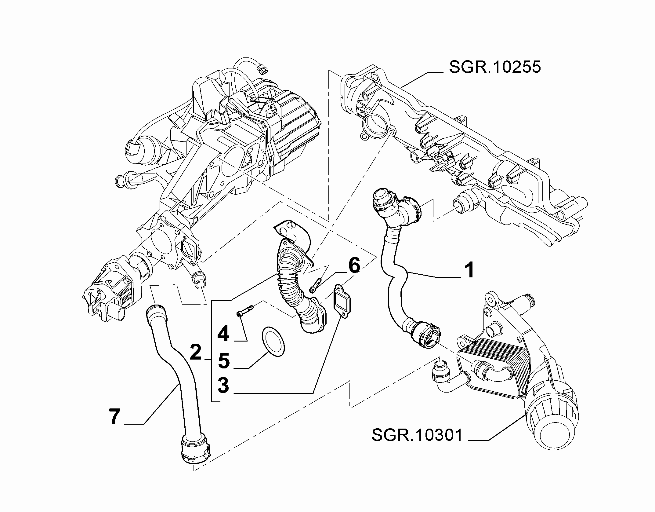 10259-010 OIL COOLER AND EGR VALVE
