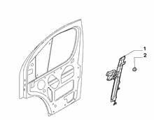 70129-040 FRONT ELECTRIC WINDOW 