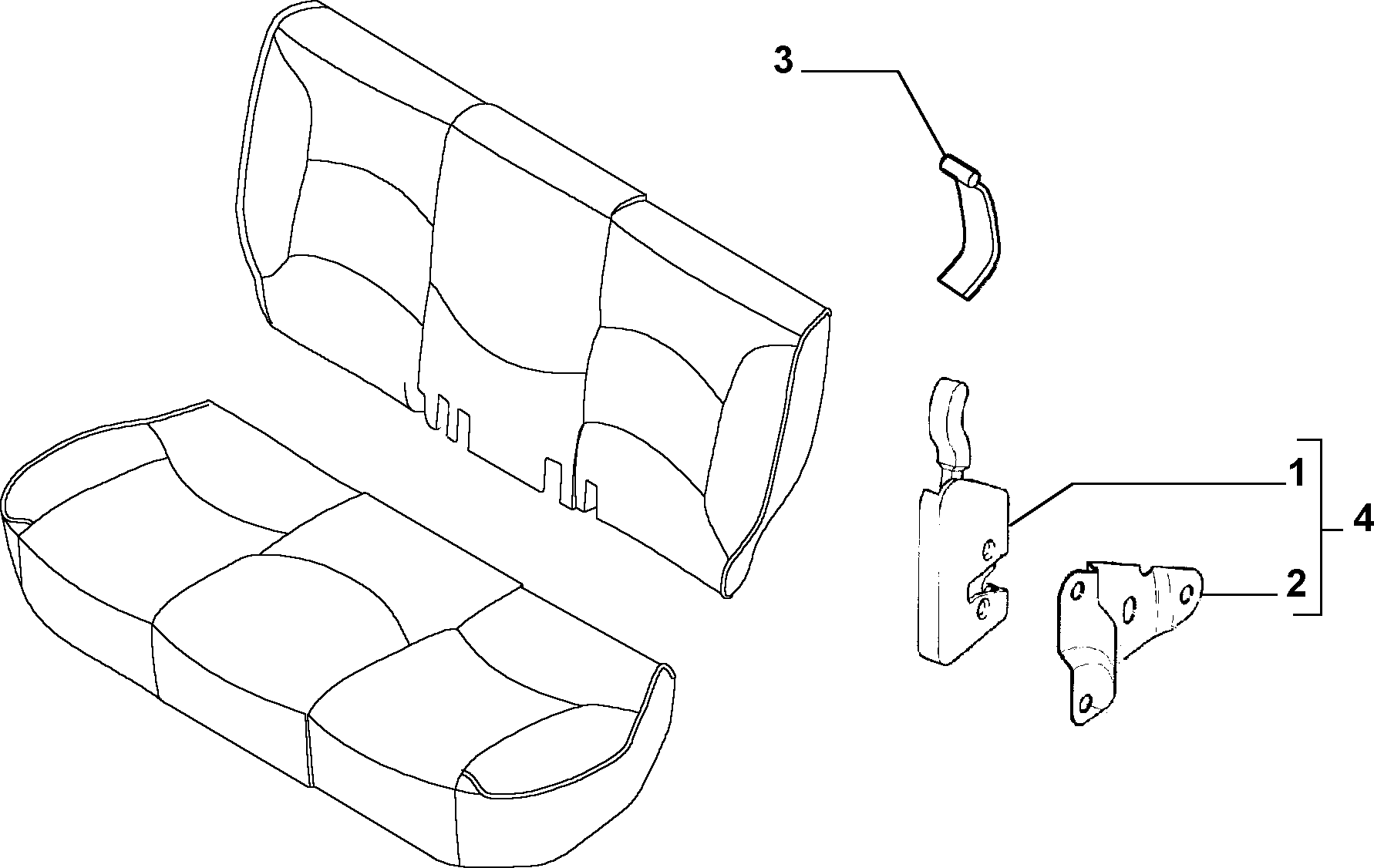 70613/03 REAR SEAT