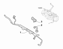 10201-030 ENGINE WELL FUEL PIPES