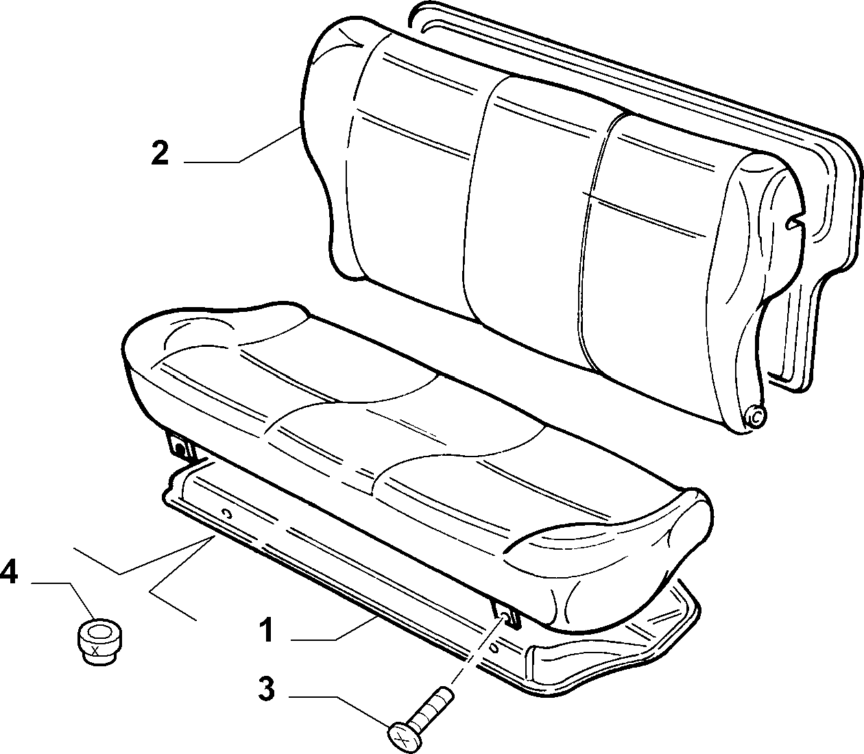 70613/00 REAR SEAT