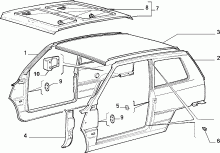 70019/00 КУЗОВ, ОБЛИЦОВКИ (ЦЕНТРАЛЬНАЯ ЧАСТЬ) 