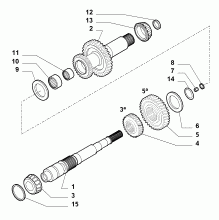 21215-010 PRIMARY SHAFT AND GEAR LEAD