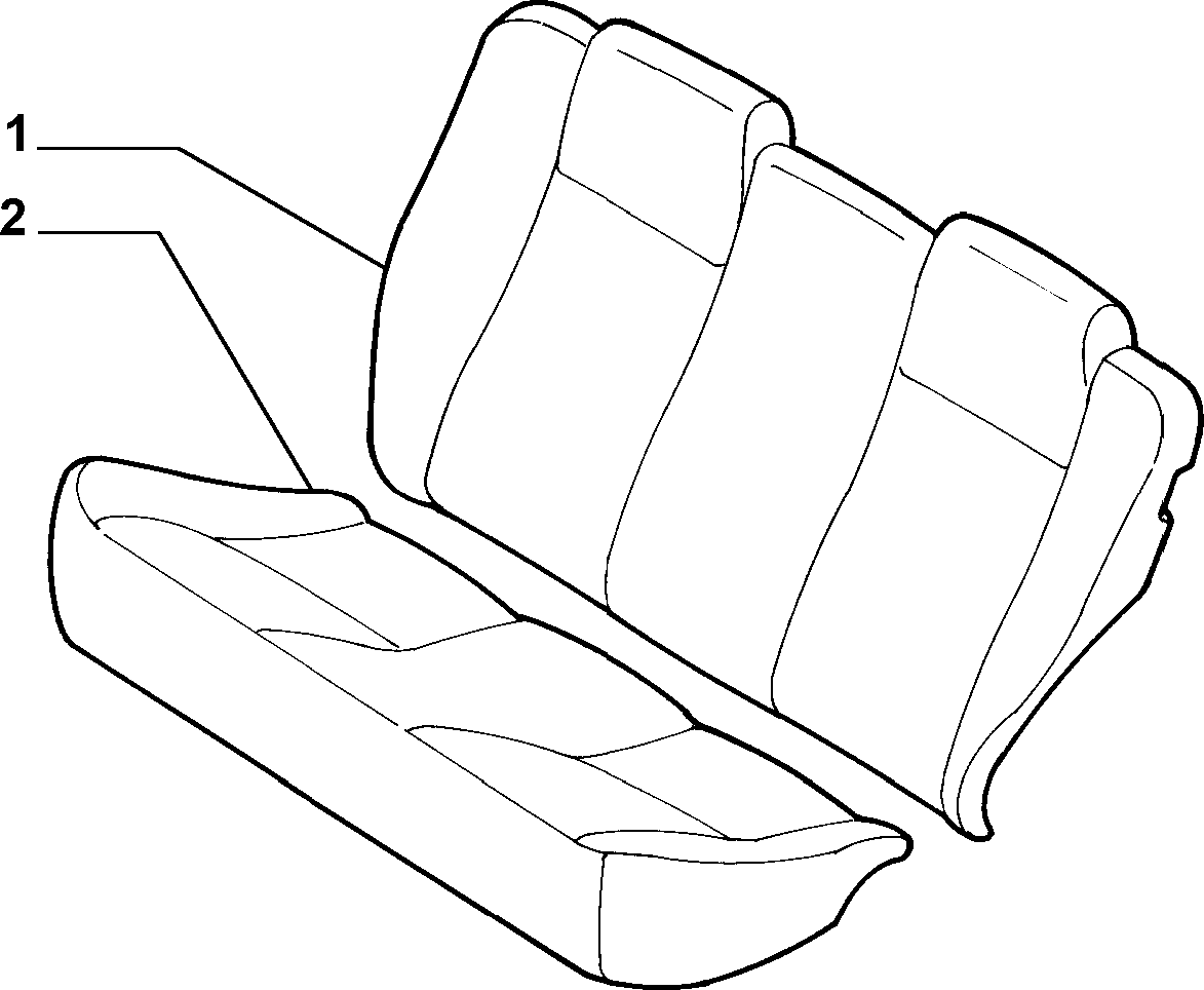 70613/02 REAR SEAT
