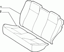 70613/02 REAR SEAT